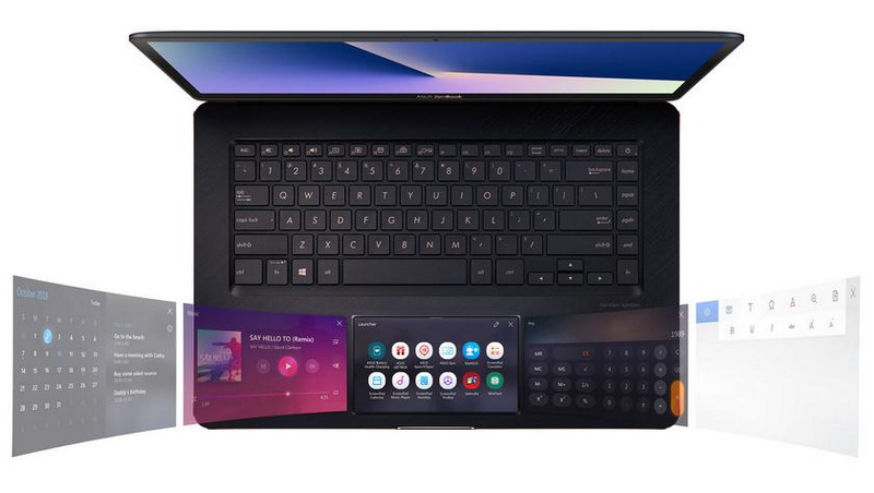 ASUS ZenBook Pro-экран вместо тачпада
